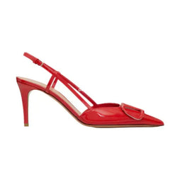 Vale Red Vale Grvani Vlogo Slingback Heels