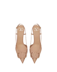 Vlogo 80 Leather Pumps In Beige - Vale Grvani