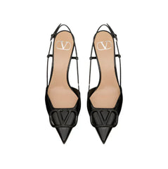 Vlogo Leather Pumps In Black - Vale Grvani
