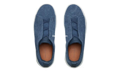 Zgna Blue Canvas Triple Stitch™ Sneakers