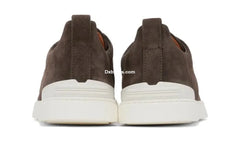 Zgna Brown Triple Stitch Sneakers - 