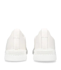 Zgna Crocodile Leather Triple Stitch Sneakers