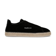 Zgna Suede Triple Stitch Espadrilles 