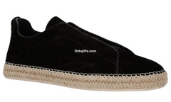 Zgna Suede Triple Stitch Espadrilles 
