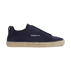 Zgna Suede Triple Stitch Espadrilles 