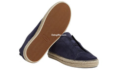 Zgna Suede Triple Stitch Espadrilles 