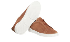 Zgna Triple Stich Leather Sneakers 