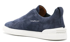Zgna Triple Stitch Suede Sneakers 